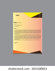 Unique and Modern Letterhead Template