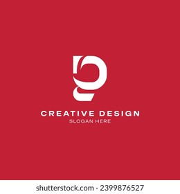 Unique Modern Line P Logo Design
