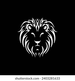 Plantilla de logotipo de Ilustración de vectores de iconos de cabeza de león única y moderna