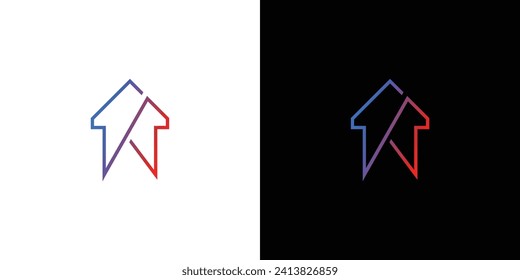 Unique and modern Up logo design