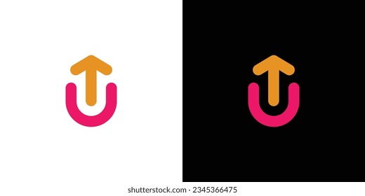 Diseño del logotipo de Up 3 único y moderno