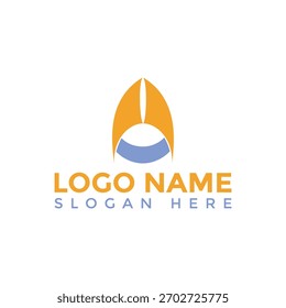 Unique and modern logo design isolated on white background, featuring abstract shapes and vibrant colors, perfect for a creative brand identity project