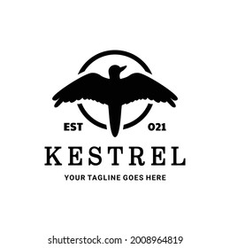 Diseño único de logotipo moderno para aves de cerda en color blanco y negro