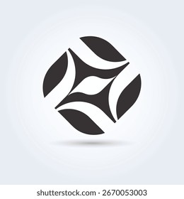 Unique modern logo template art design