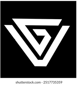 Unique Modern logo, V G Unique Logo.graphic designer