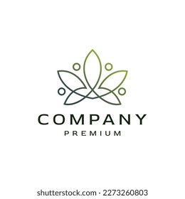 Unique, modern, and luxurious leaf logo style, suitable for spa, skin care, wellness businesses, and other similar industries.