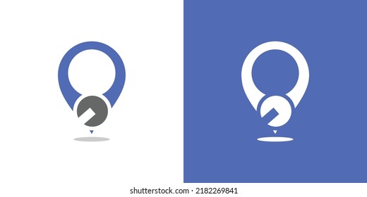 unique and modern mechanic go logo design 