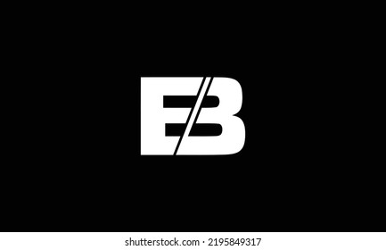  Unique modern minimal EB initial based letter icon logo 