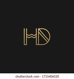 Unique modern minimal HD initial based letter icon logo