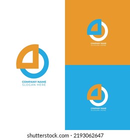 Unique modern minimal initial based letter logo design