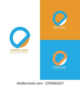 Unique modern minimal initial based letter logo design