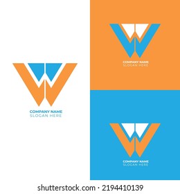 Unique modern minimal initial based letter logo design