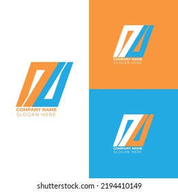 Unique modern minimal initial based letter logo design