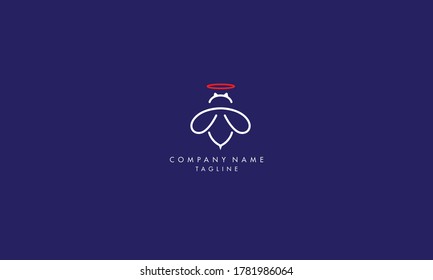 Unique and modern minimal style Vector logo bee. Honeycomb logo. bee honey power logos. Business icon for the company. Illustration template