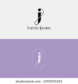 Unique, Modern, Minimalist, and, Elegant Monogram Logo Design Template