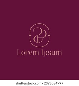 Unique, Modern, Minimalist and, Elegant Monogram Logo Design Template