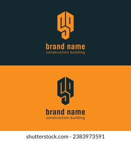 Diseño único, moderno, minimalista y creativo del logotipo inmobiliario de la marca Lettermark.
