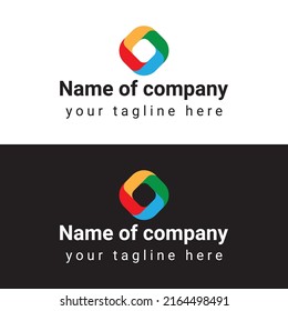 Unique, modern and minimalist creative O letter logo templet for a company
