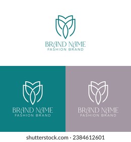 Unique, Modern, Minimalist and Elegant Beauty Brand Monogram Logo Design.