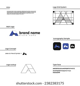 Unique, Modern, Minimalist, Elegant, Letter A+I Logo Design.