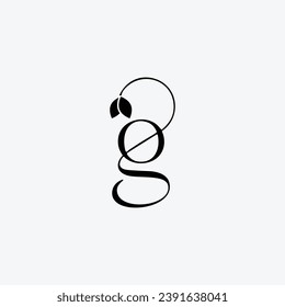 Einzigartiges, modernes, minimalistisches und elegantes Monogram Logo-Design