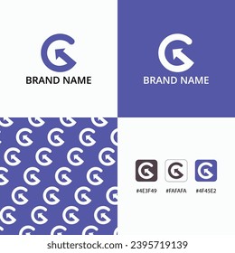 Unique, Modern, Minimalist and Elegant Monogram Logo Design Template