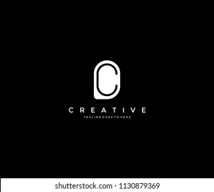 Unique Modern Monogram C Inside D Letter Logo