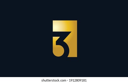 Unique Modern Number 3 Logo