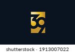 Unique Modern Number 39 Logo