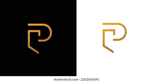 Unique and modern PC logo design	