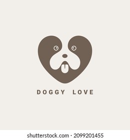 Unique and modern pet dog mascot vector