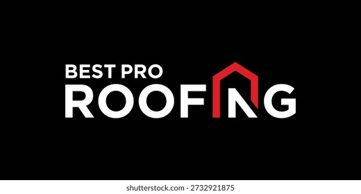 Design exclusivo e moderno do logotipo Pro Roofing