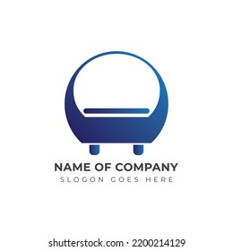 Unique and modern professional branded logo templet design for interior designing business in homes, premium and royalty free vector logo design for furniture business identity