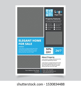 Unique And Modern Real Estate Flyer Design Template For Commercial Company 