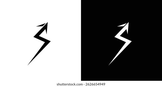 Unique and modern S arrow logo design