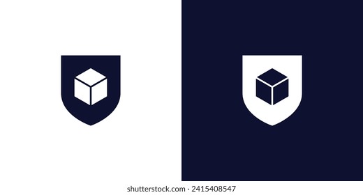 Unique and modern security box logo design