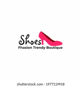 Unique modern shoe logos are suitable for boutique, beauty, fashion logos.