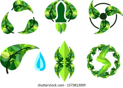 an unique modern and simple nature icons