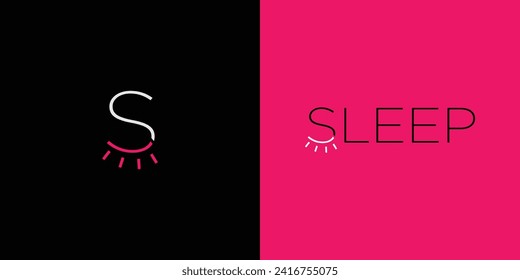 Unique and modern Sleep logo design