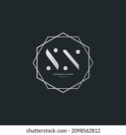 Unique modern SN Letter Business Logo Design Alphabet Icon Vector Symbol. Creative elegant letter SN logo template.