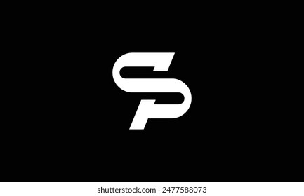 Unique and modern SP logo design
