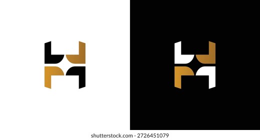 Diseño único y moderno del logotipo de la chispa H