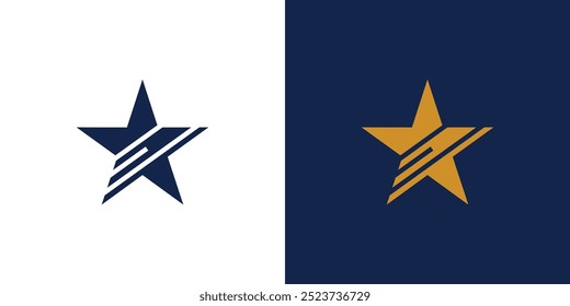 Unique and modern star logo design