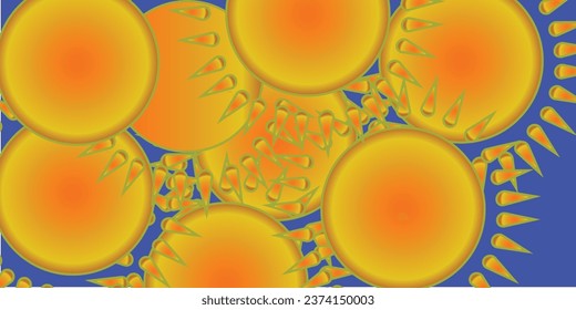 fondo abstracto de sol moderno único
