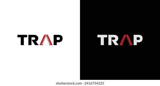 Diseño único y moderno del logotipo de Trap