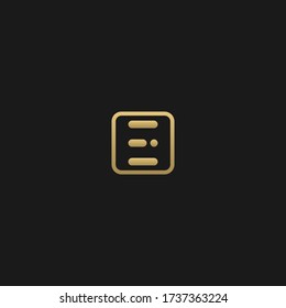 Unique modern trendy E initial based letter icon logo   