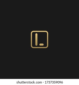 Unique modern trendy L initial based letter icon logo   