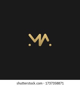 Unique modern trendy MA initial based letter icon logo   