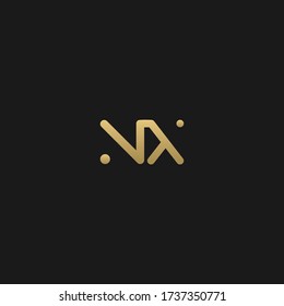 Logo de la carta inicial de NX moderno   