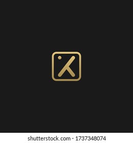 Unique modern trendy X initial based letter icon logo   